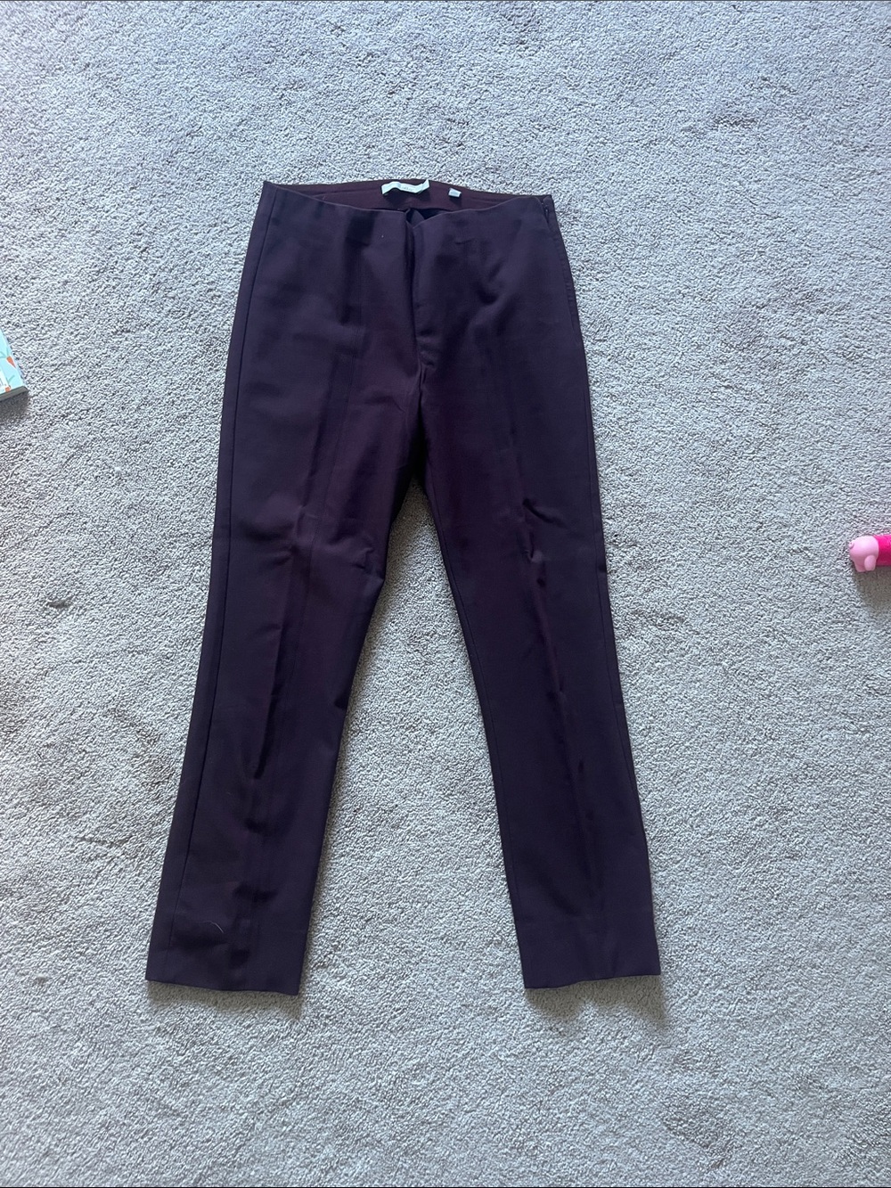 Vince Slim Dress Cropped Pants - Dark Plum